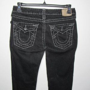 TRUE RELIGION Julie Super T Black Skinny Jeans Women's Size 30